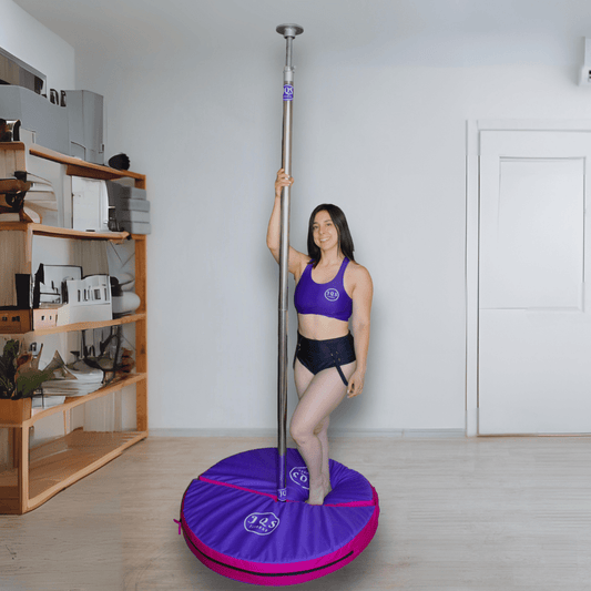 Barra Pole Dance Profesional Giratorio/Estático - Portátil Inoxidable