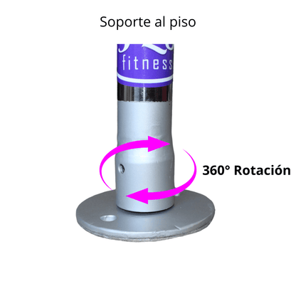 Barra Pole Dance Profesional Giratorio/Estático - Portátil Inoxidable