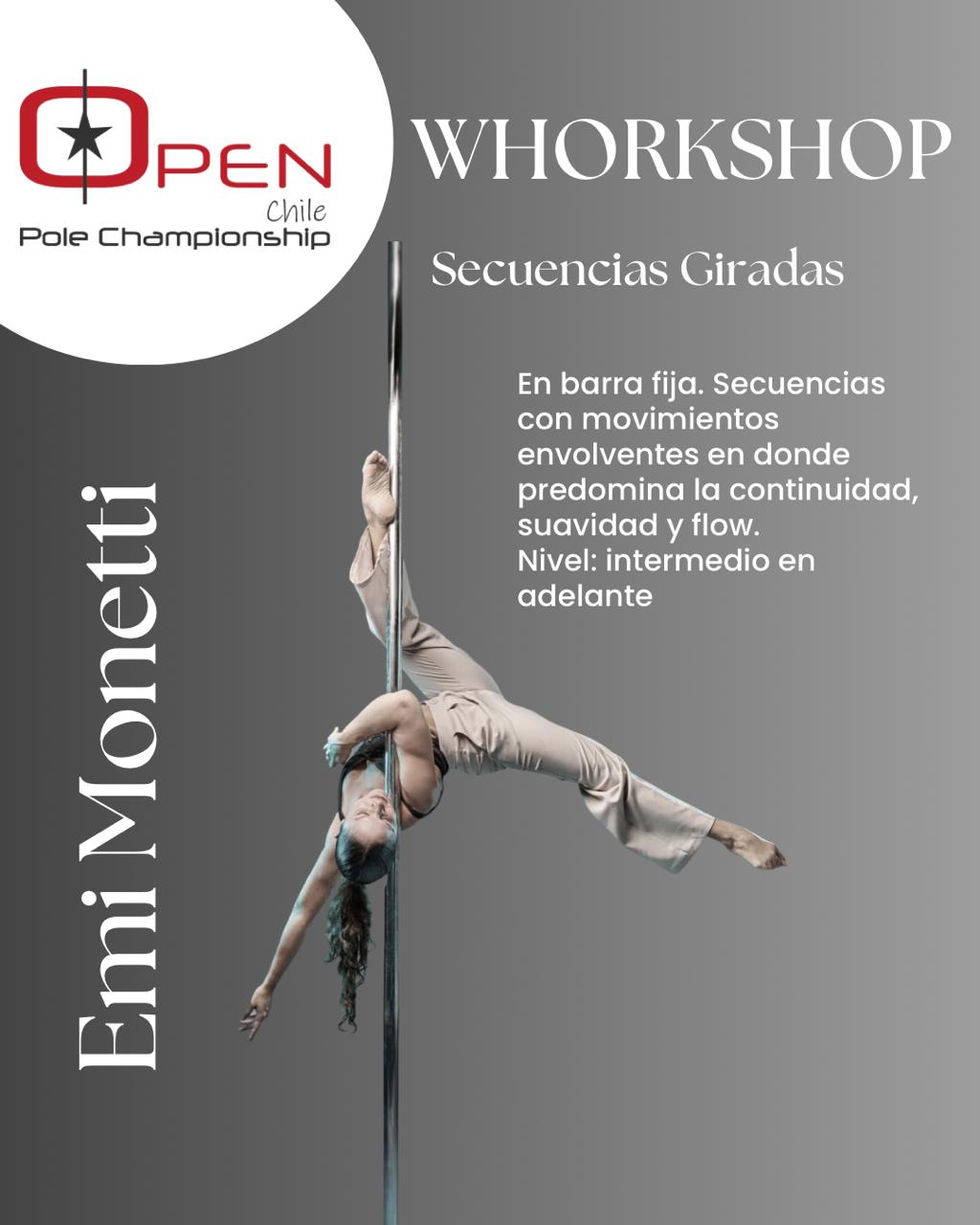 Clases Workshop Open Chile Pole Champ Domingo 19 Julio