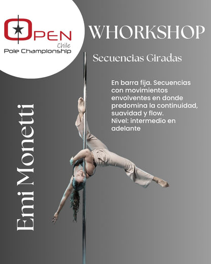 Clases Workshop Open Chile Pole Champ Domingo 19 Julio